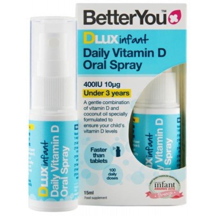 BetterYou - DLux Infant Daily Vitamin D Oral Spray - 15 ml.