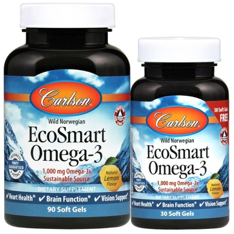 Carlson Labs - EcoSmart Omega-3 90 +30 softgels
