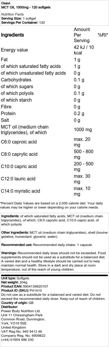 1000mg - 60 softgels