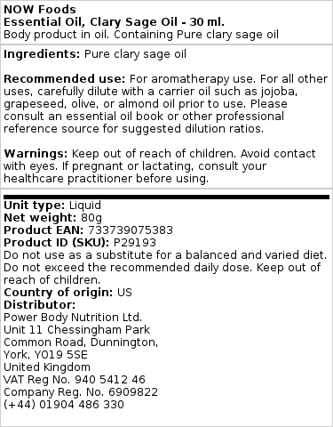 Brand - Καθαρό έλαιο φασκόμηλου - 30 ml - Image 2