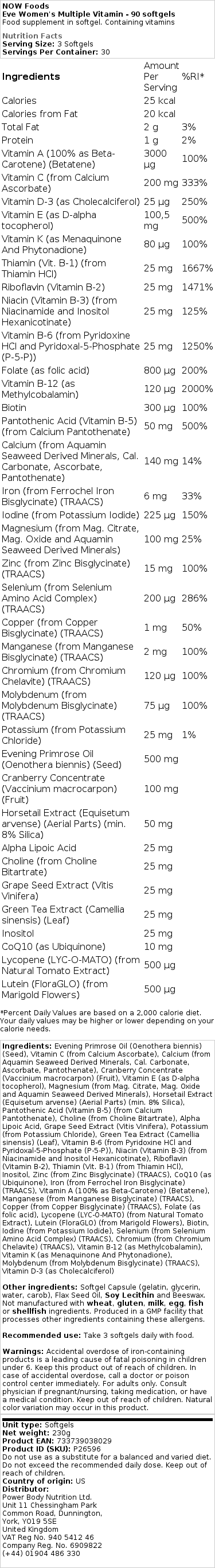 Eve - Υπεροχο Πολυβιταμινούχο για Γυναίκες - 180 δισκία - Image 2