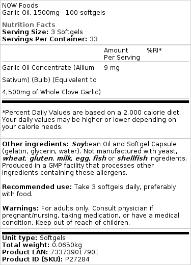 1500mg - 100 softgels