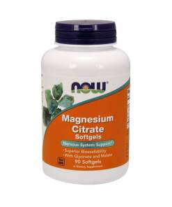 NOW Foods - Magnesium Citrate Softgels - 90 softgels