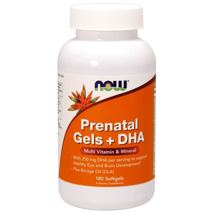 NOW Foods - Prenatal Gels + DHA 180 softgels