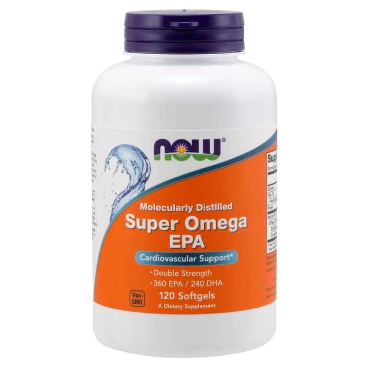 NOW Foods - Super Omega EPA Molecularly Distilled 120 softgels