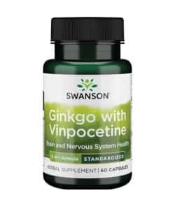 Swanson - Ginkgo with Vinpocetine Standardized - 60 caps