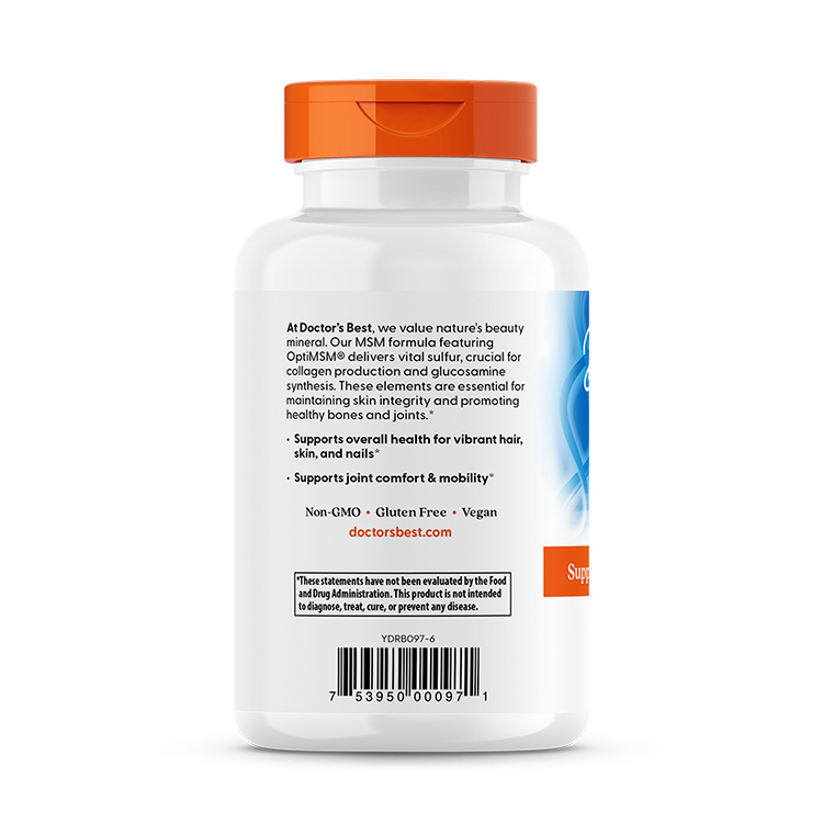 MSM med - Βίγκαν με OptiMSM, 1500mg · 120 δισκία - Image 3