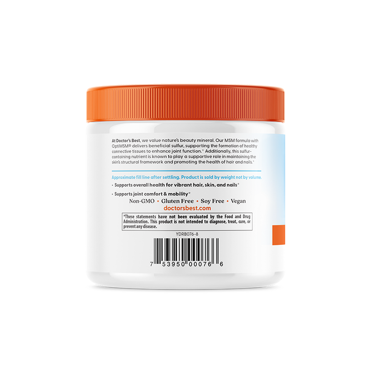 MSM med - OptiMSM Βέγκαν, σκόνη - 250g - Image 3