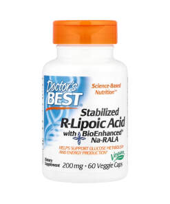 Doctor's Best - Stabiliseret R-Lipoic Acid med Bioforbedret Na-RALA