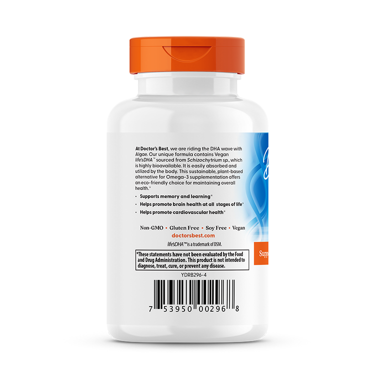 Vegan - DHA από Φύκια, 200mg - 60 φυτικές μαλακές κάψουλες - Image 3