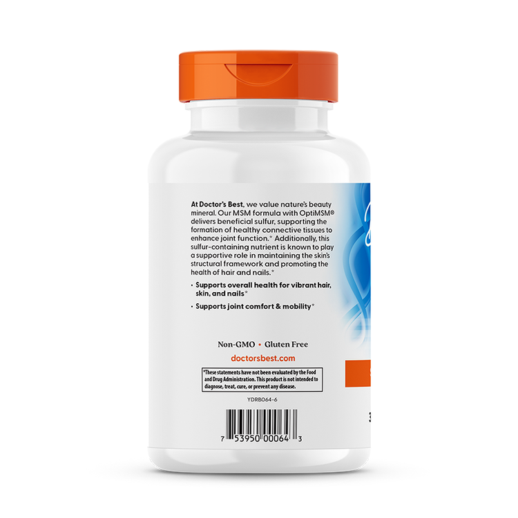 MSM με OptiMSM, 1000mg - 180 κάψουλες - Image 3