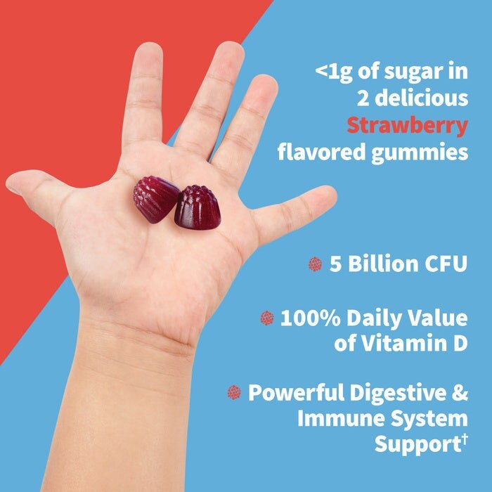 Dr. Formulated - Προβιοτικά για Παιδιά 5 Δισεκατομμύρια Ζελεδάκια, Φράουλα - 60 ζελεδάκια - Image 4