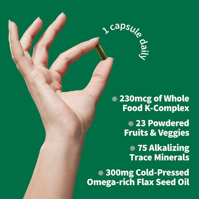 Vitamin Code - Πρώτης Κατηγορίας K-Σύμπλεγμα - 60 φυτικές κάψουλες - Image 3