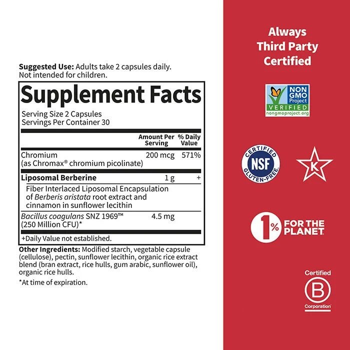 Herbals - Λιποσωμιακή Βερβερίνη, 60 κάψουλες - Image 2