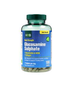 Holland & Barrett - Højstyrke Glucosamin Sulfat + Chondroitin & MSM + Kollagen - 180 tabletter