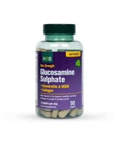 Holland & Barrett - Max Styrke Glucosamin Sulfat + Chondroitin & MSM + Kollagen - 90 tabletter