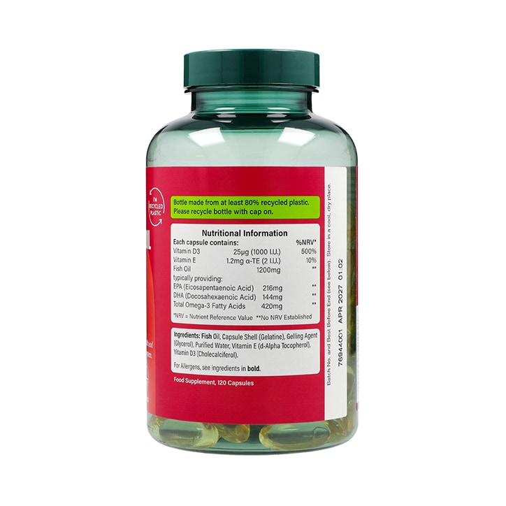 Brand - Ωμέγα 3 ιχθυέλαιο 1200mg & βιταμίνη D3 - 1200mg - Image 2