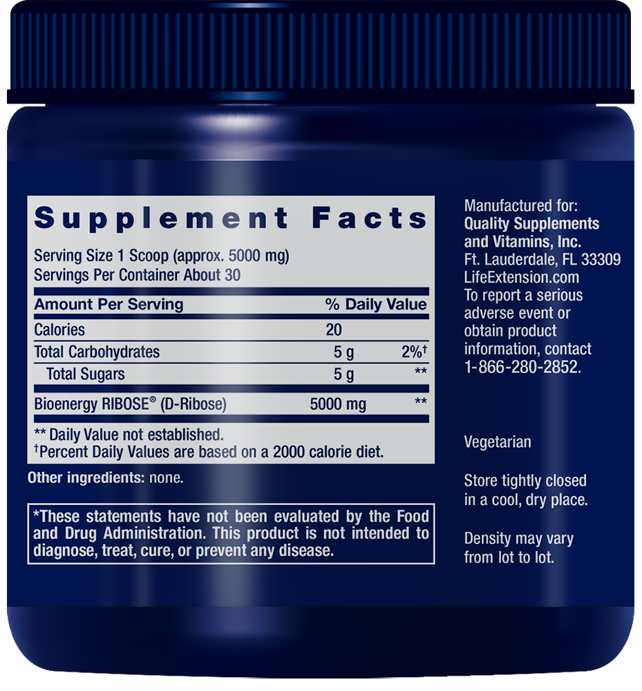 D-Ribose Σκόνη - 150γρ - Image 2