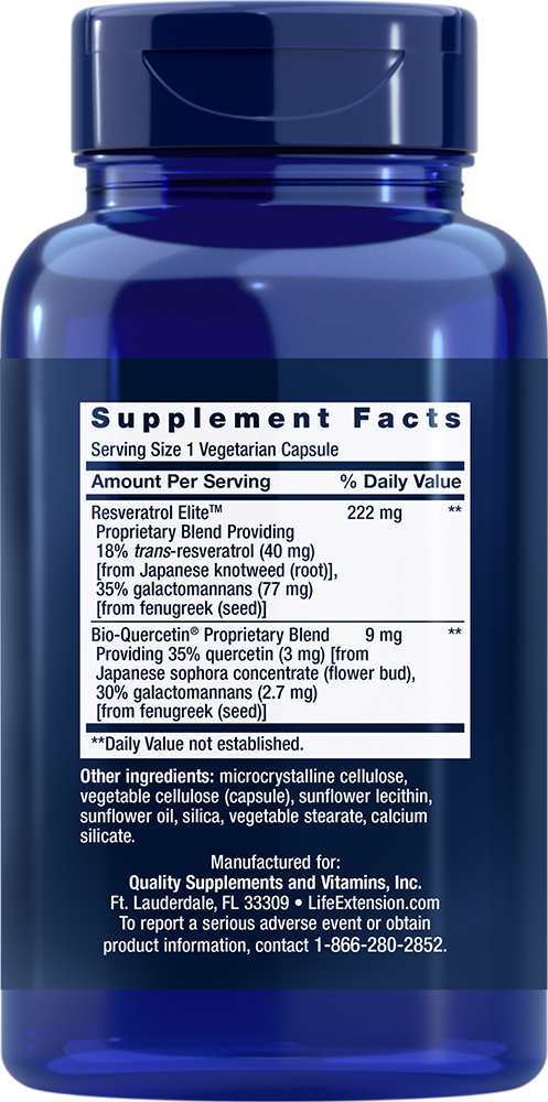 Life Extension - Βελτιστοποιημένη Ρεσβερατρόλη Elite™ - 60 κάψουλες - Image 2