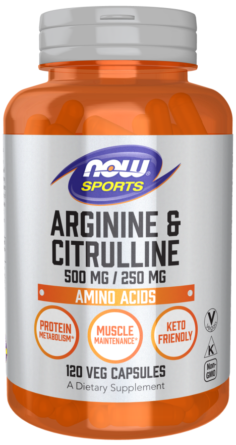 NOW Foods - Arginin & Citrullin - 240 kapsler