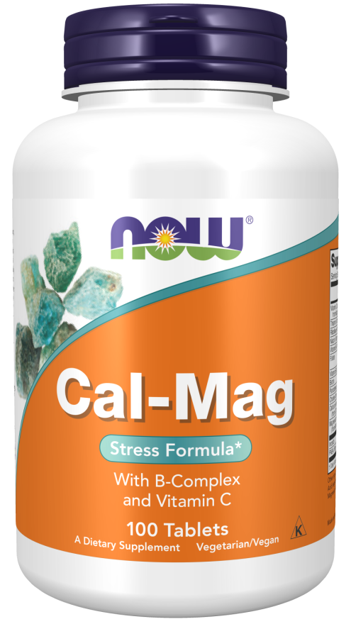 NOW Foods - Cal-Mag med B-kompleks og C-vitamin - 100 tabletter