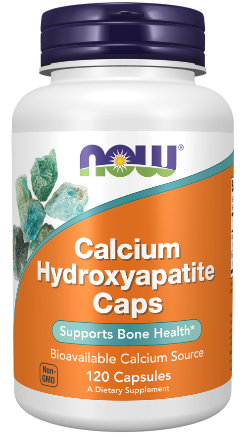 NOW Foods - Calcium Hydroxyapatite - 120 kapsler