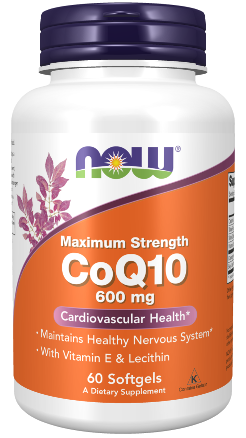 NOW Foods - CoQ10 med Lecithin & Vitamin E