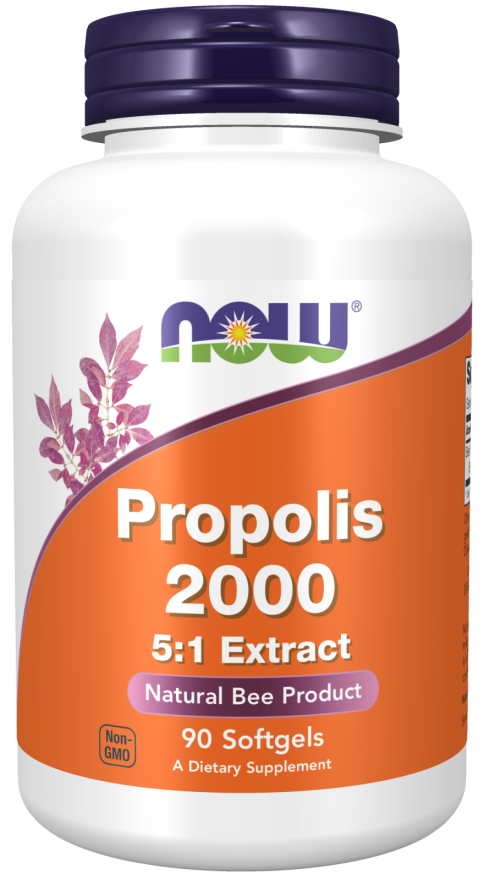 NOW Foods - Propolis 2000 5:1 Ekstrakt - 90 bløde kapsler