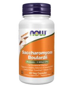 NOW Foods - Saccharomyces Boulardii - 60 kapsler
