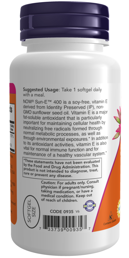 Sun-E - Βιταμίνη E 400 IU - 60 μαλακές κάψουλες - Image 3