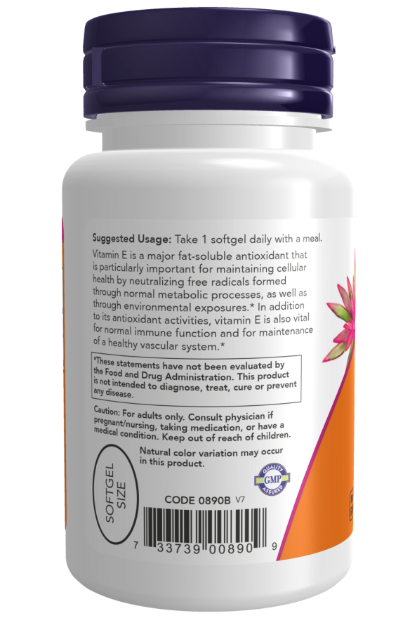 Brand - Φυσική Βιταμίνη E-400 (Μεικτά Τοκοφερόλες) - 50 μαλακές κάψουλες - Image 3
