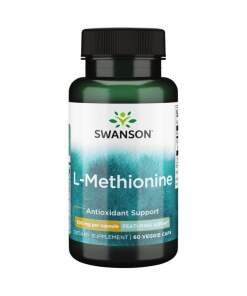 SWANSON AjiPure L-methionin 500mg 60 kapsler