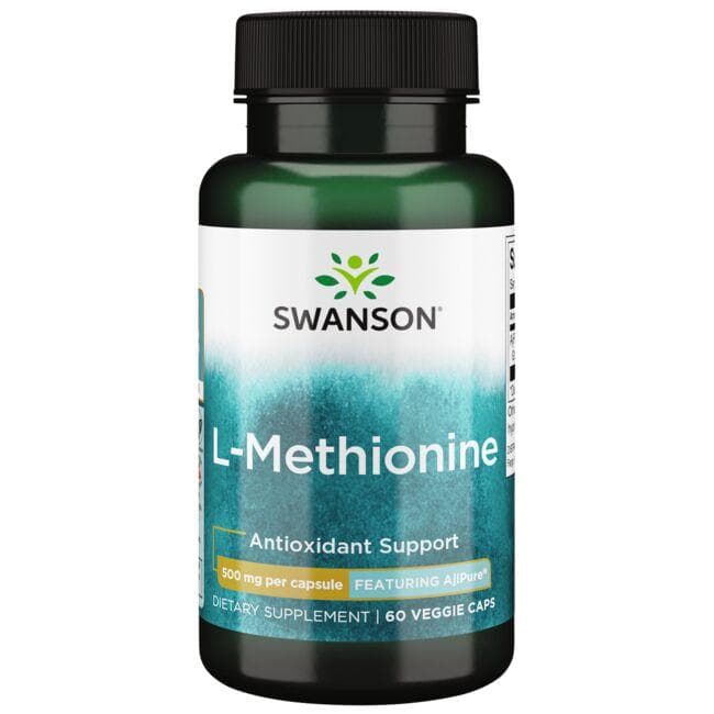 SWANSON AjiPure L-methionin 500mg 60 kapsler