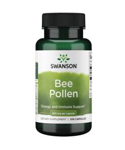 SWANSON Bi-blomst Pollen (bi-pollen) 400mg 100 kapsler