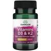 SWANSON D-vitamin D3 2000IU + K2 75mcg 60 vegetabilske kapsler
