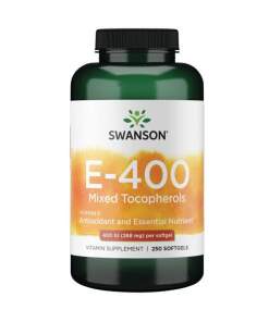 SWANSON E-vitamin blanding 400IU 250 kapsler