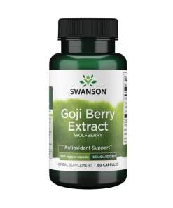 SWANSON Goji-ekstrakt 500 mg 60 kapsler