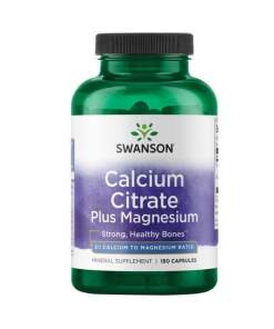 Swanson - Calcium Citrat Plus Magnesium - 150 kapsler