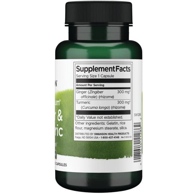 Ginger & Turmeric - Τζίντζερ & Κουρκουμάς, 60 κάψουλες - Image 2