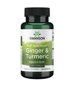 Swanson - Ingefær & Gurkemeje - 60 kapsler