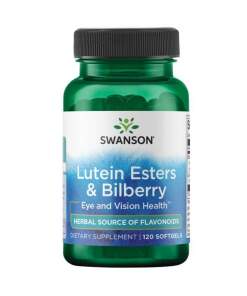 Swanson - Lutein Esters & Blåbær - 120 bløde kapsler