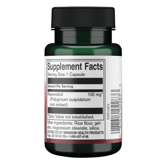 Resveratrol - Ρεσβερατρόλη, 100mg - 30 κάψουλες - Image 3
