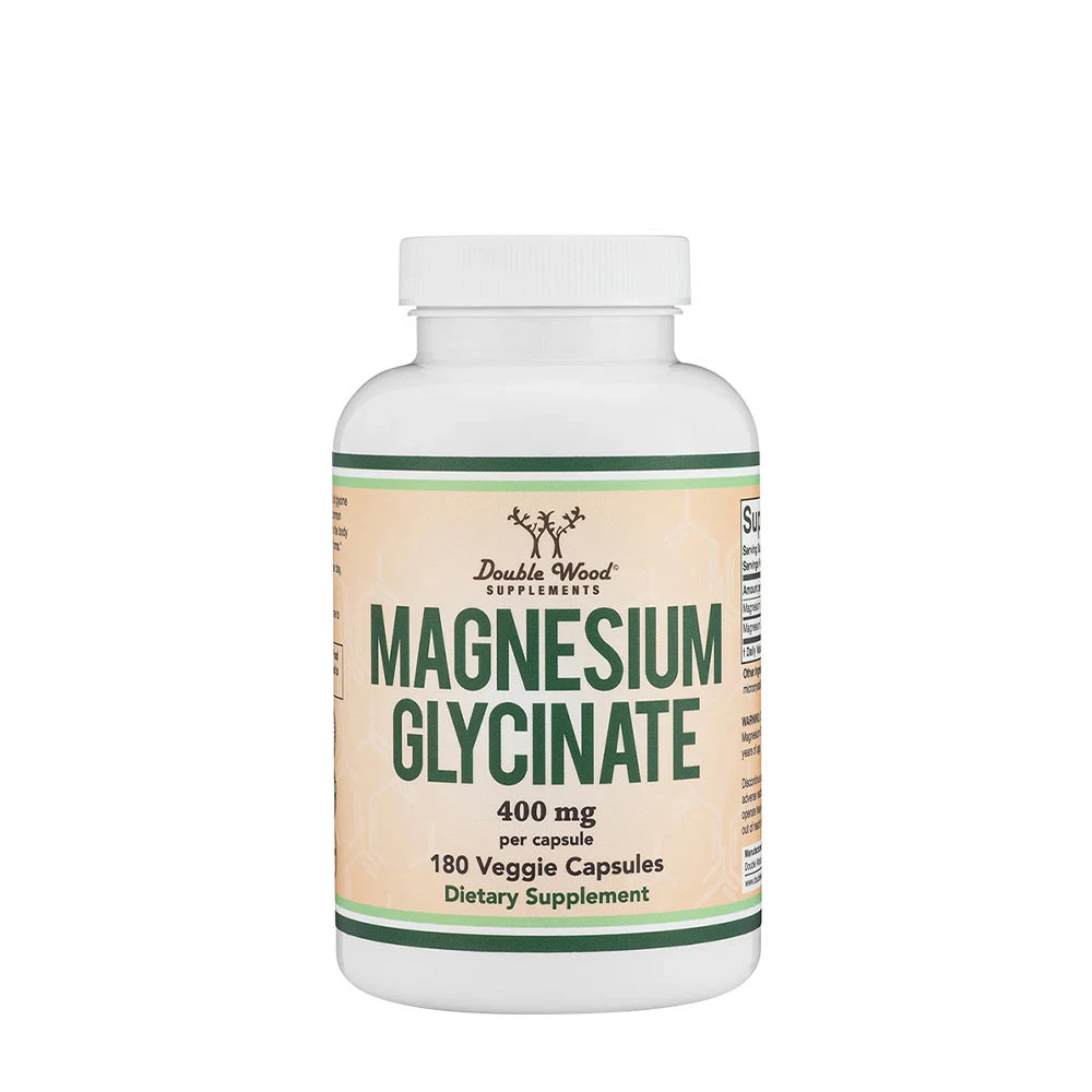Double Wood Supplements Magnesium Glycinate (180 Capsules)