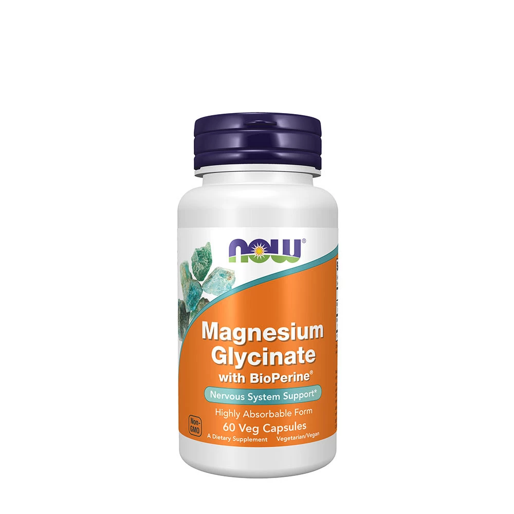 Now Foods - Magnesium Glycinate with BioPerine® (60 Capsules)