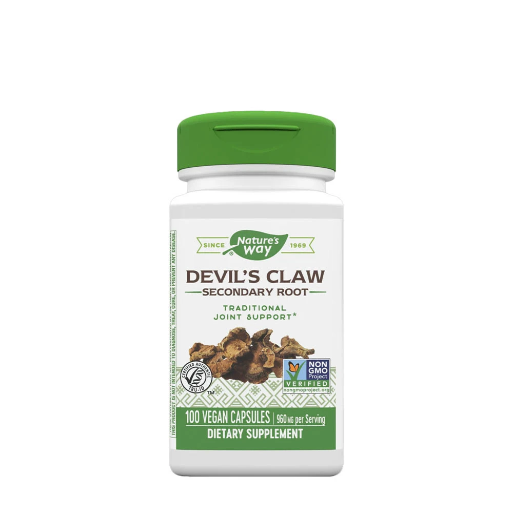 Natures Way Devil’s Claw Secondary Root (100 Capsules)