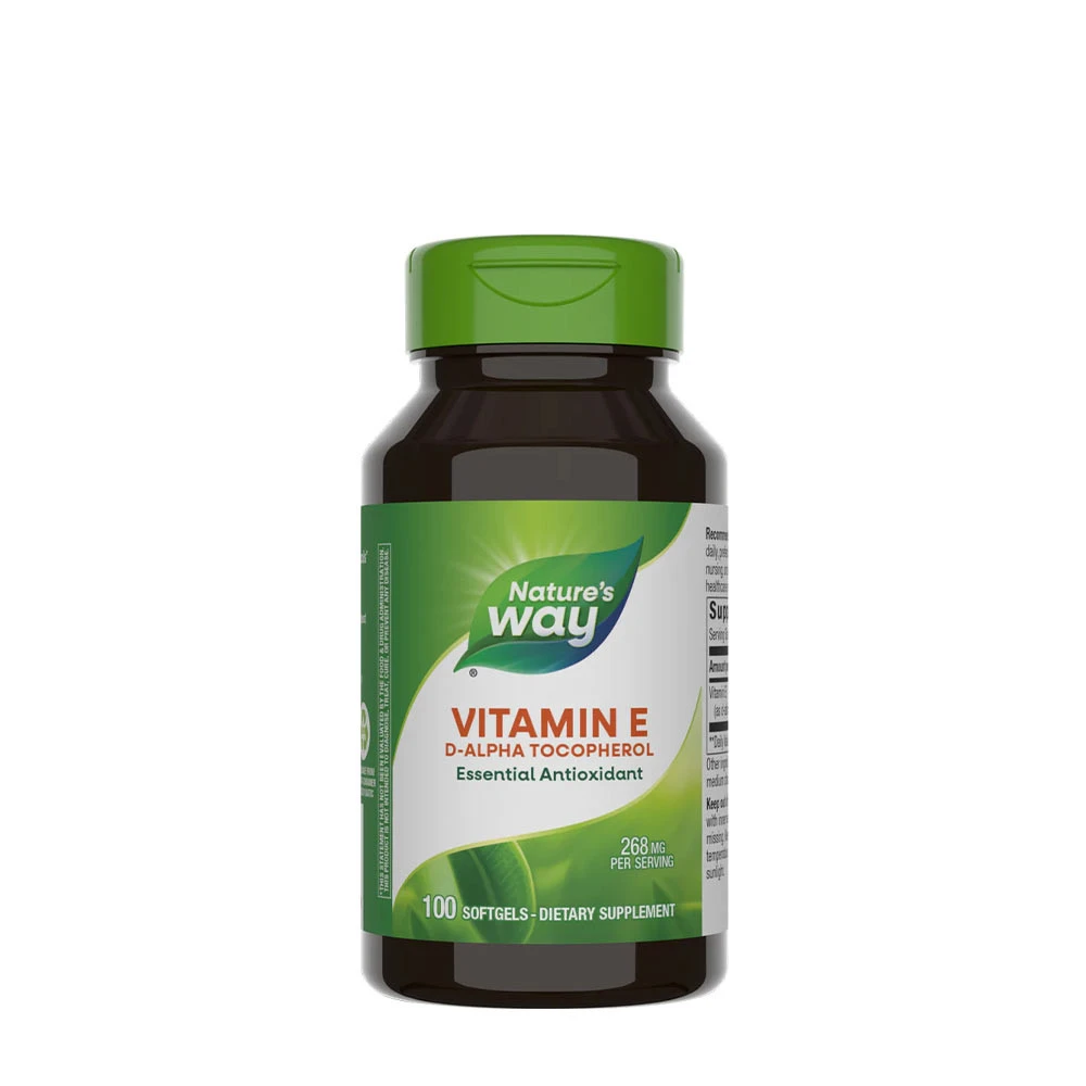 Natures Way Vitamin E D-Alpha Tocopherol (100 Softgels)