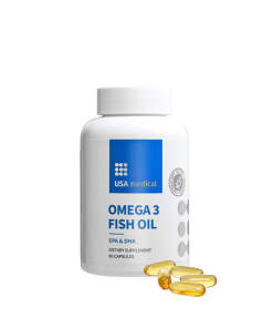 USA medical Omega 3 Fish Oil (60 Softgels)